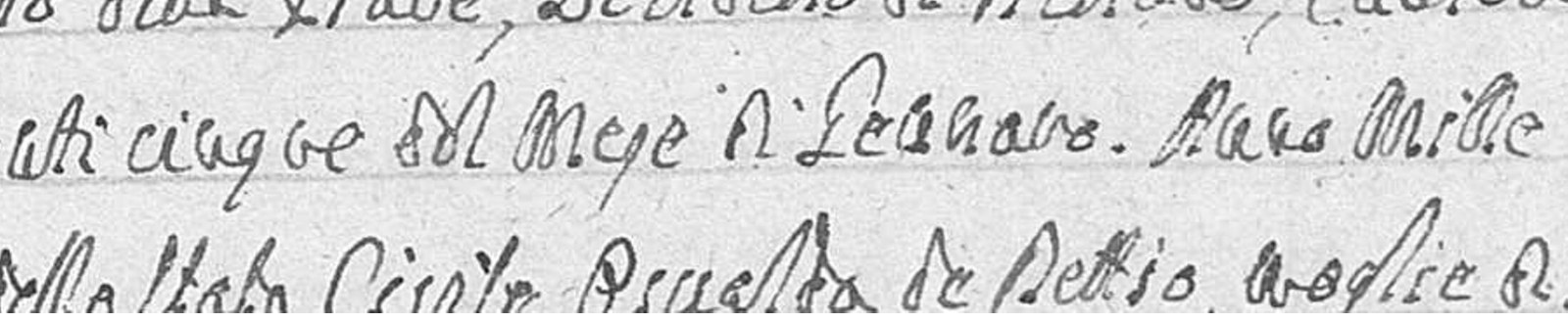 Trecho manuscrito citando Osualda de Nettis, moglie di Giacomo Mazoranna, levatrice — registro de nascimento de Fortogna, 1809